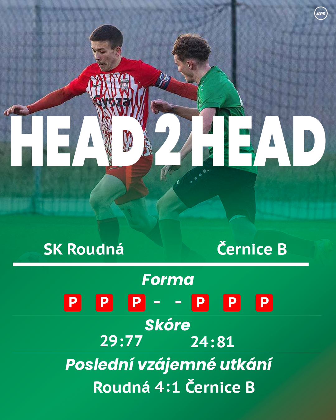 Ukázka head to head grafiky